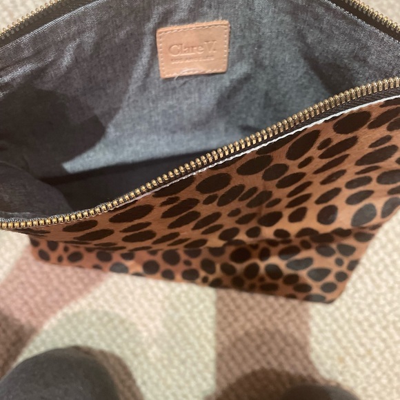 Claire Vivier Leopard Hair On Foldover Clutch - Picture 3 of 4